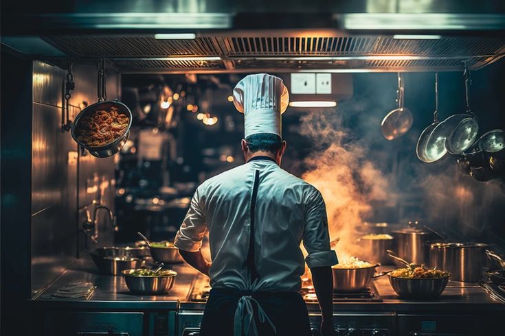 Chef preparing signature dish